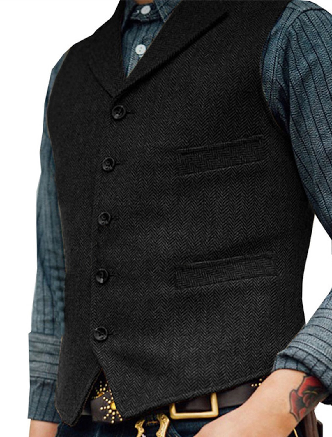 Gilet Boutonné Pour Homme | Sans Manches