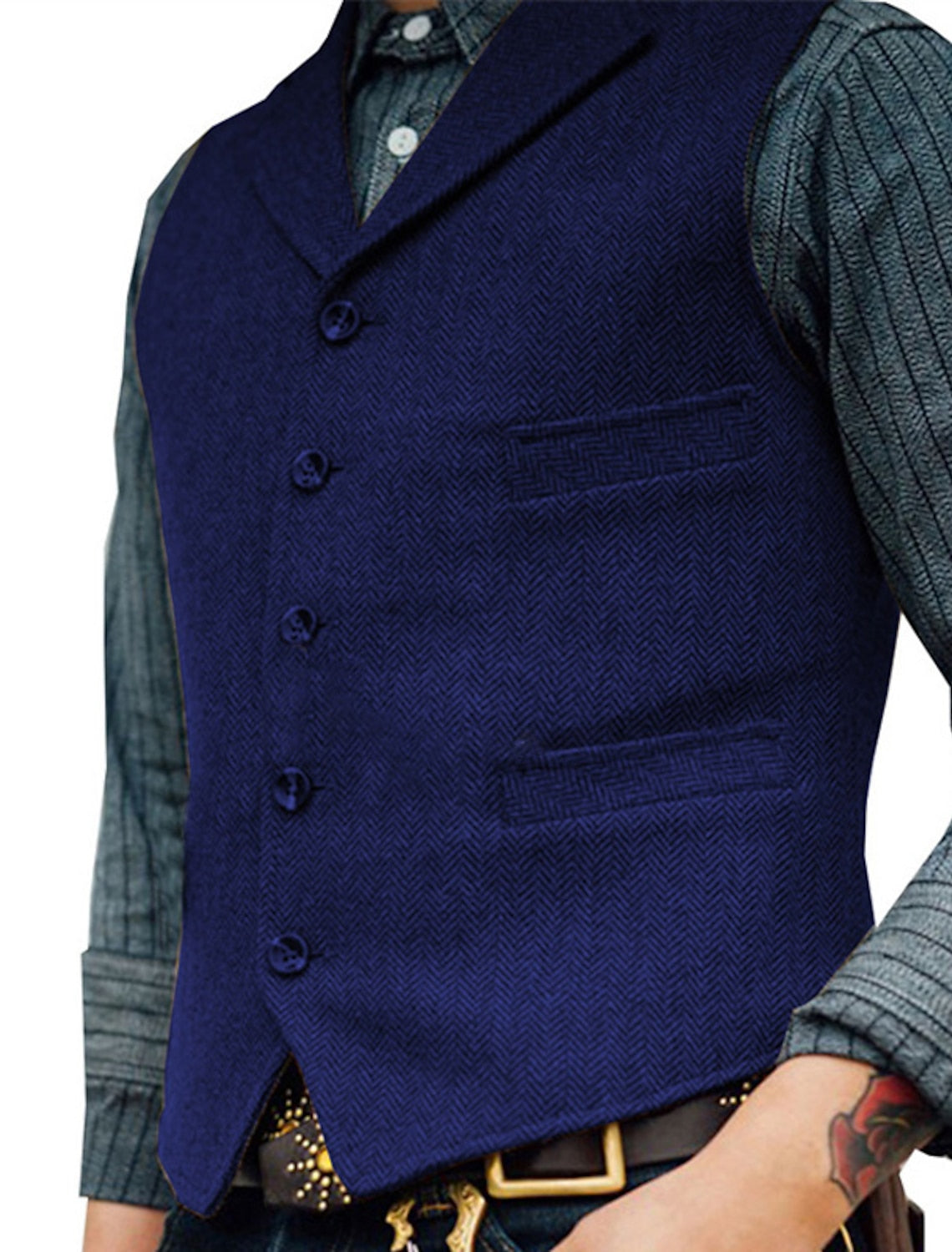 Gilet Boutonné Pour Homme | Sans Manches