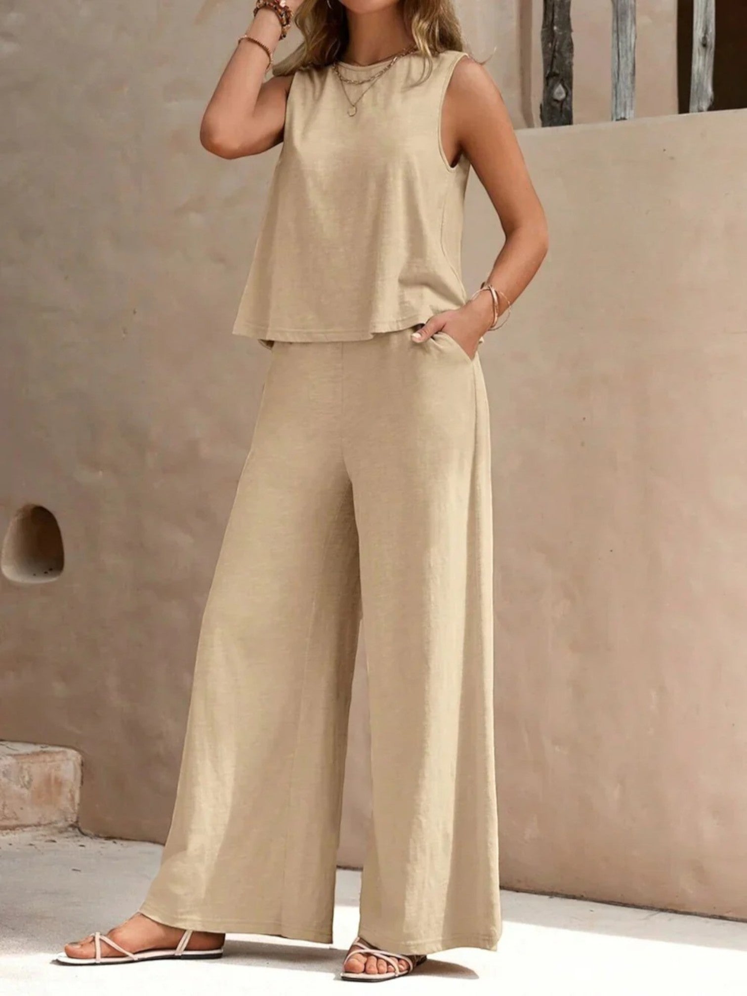 Malia | Ensemble Deux Pièces Élégant Pour Femme | Sans Manches